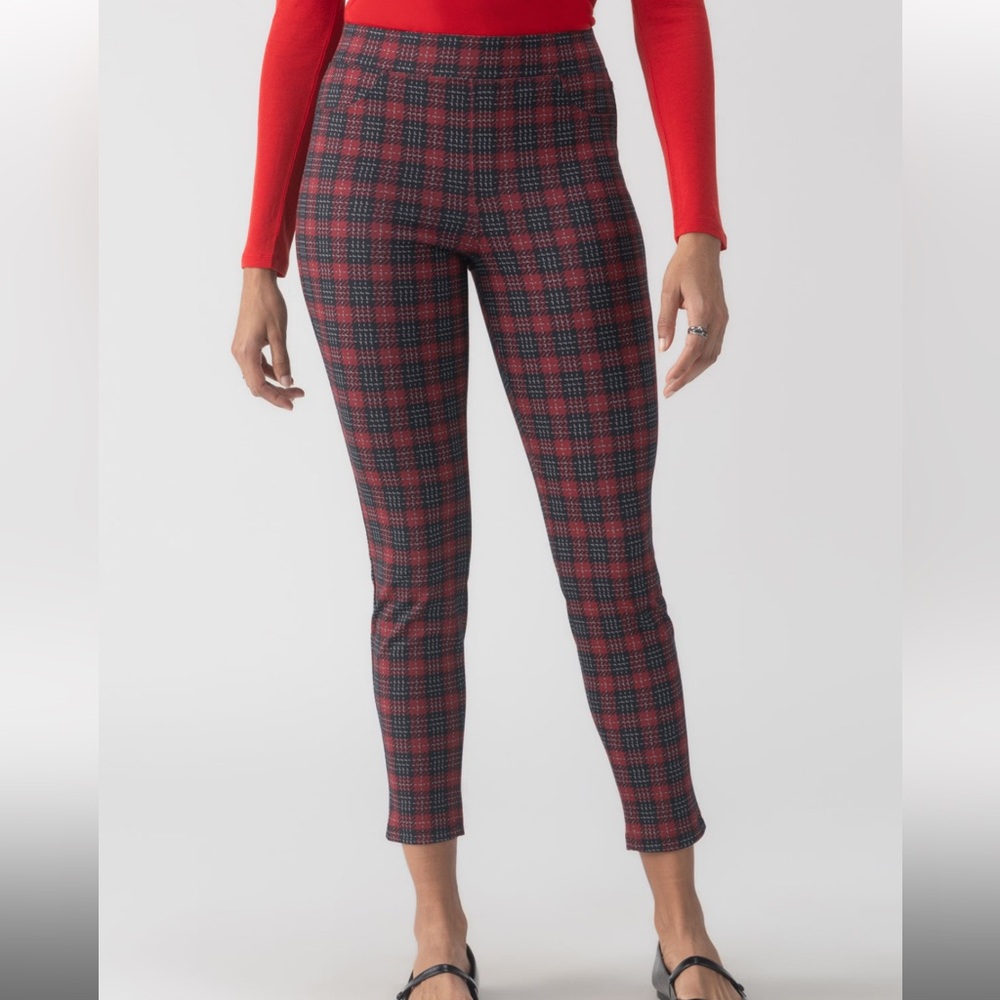 Runway Semi High Rise Legging Mars Red Check